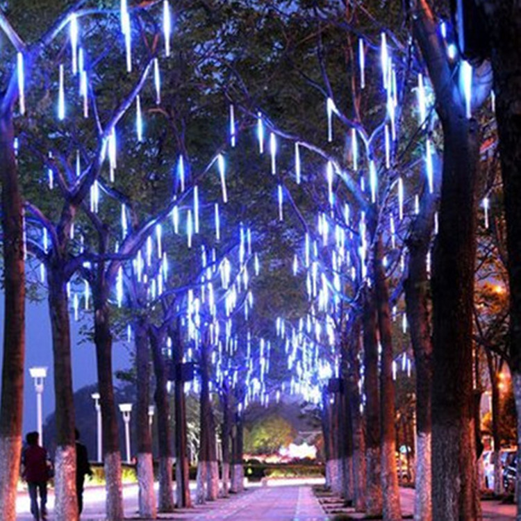 How will you put Christmas lights on a big tree outside?