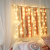 How will you put fairy lights on curtains?