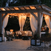 how to hang string lights on covered patio