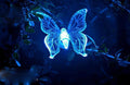 Led solar garden light, changing color in the water impermeable outer dragonfly / butterfly / bird road to garden solar led lawn lamp decoration