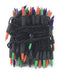 Halloween Lights, 100 Ct Halloween String Light Set, Orange, Green, Purple, Black Cord - famlighting