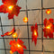 Halloween Lights, 30 ft 60 LED Pumpkin Lights Decorations Maple Fall String Lights (3 pack) - famlighting