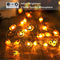 Halloween Lights, 40 LED 13.12ft Pumpkin Halloween String Lights 8 Modes  with Remote & Timer - famlighting