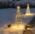 solar led christmas tree