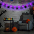 Halloween String Lights Decoration Battery Operated LED Spider String Lights 