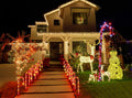 candy cane pathway lights